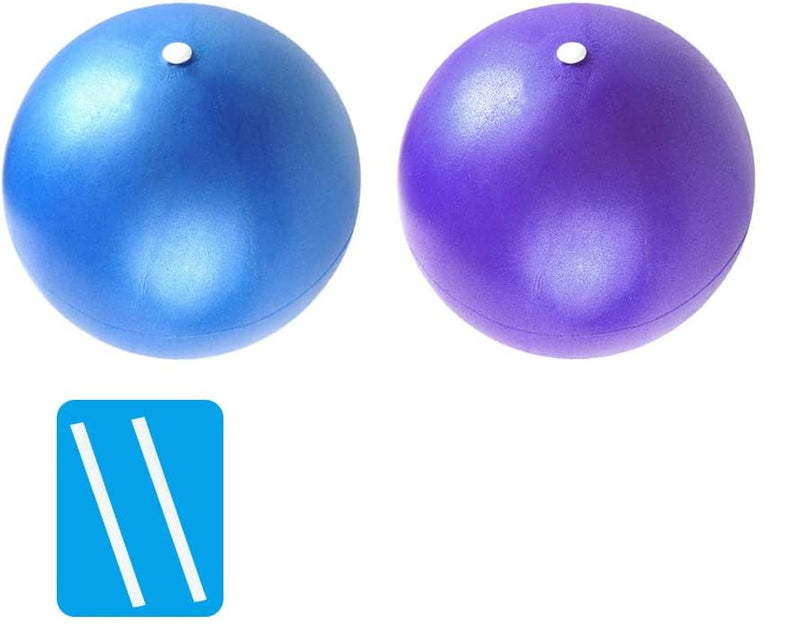 Load image into Gallery viewer, Pilatesbal set 2 stuks 23 cm met opblaasrietjes – zachte fitnessbal – core training – yoga
