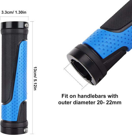 Fietshandvatten set 22 mm zwart antislip
