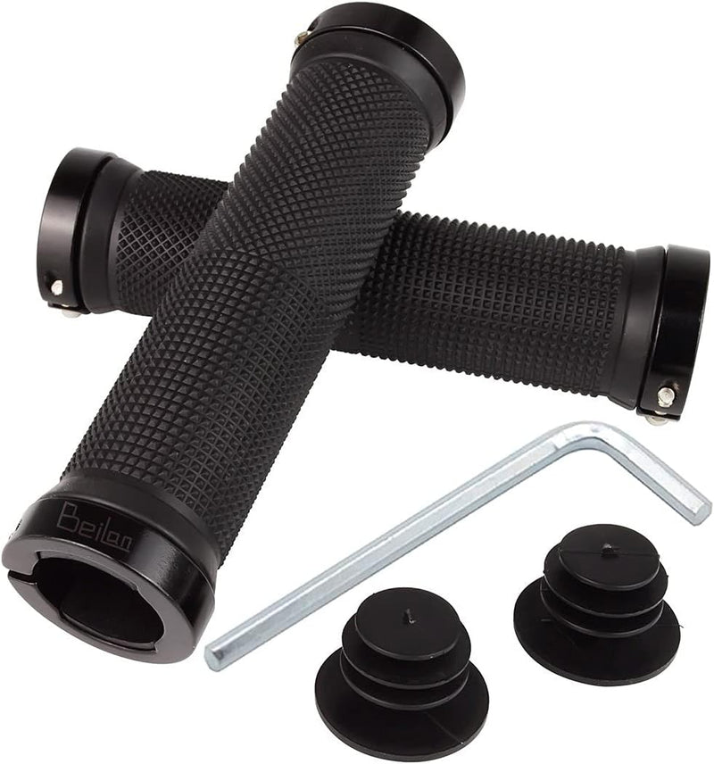 Load image into Gallery viewer, Fietshandvatten set 22 mm zwart antislip
