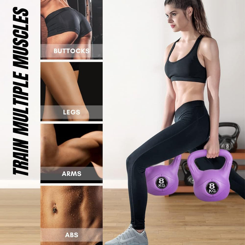 Load image into Gallery viewer, Kettlebell-Gewicht met Ergonomische Handgreep, Kettlebell-Halter voor Spiertraining Thuis en in de Sportschool
