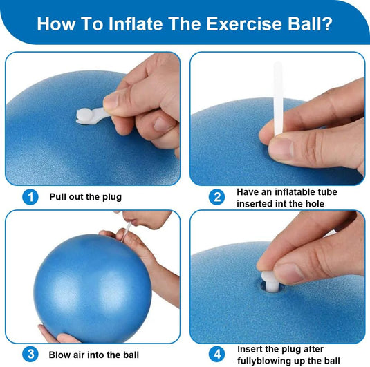 Mini pilatesballen set van 3 stuks 20 cm