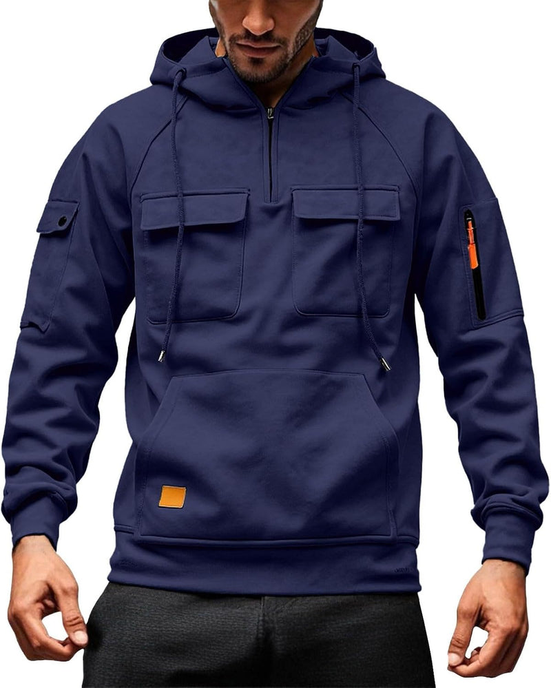Chargez l'image dans la visionneuse de la galerie, Heren hoodie met capuchon en kangoeroezak voor de winter – sweater – capuchontrui
