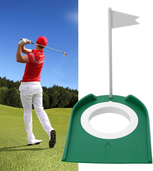 Golf putting oefenhole van kunststof met vlag voor binnen en buiten – putting cup – golftraining