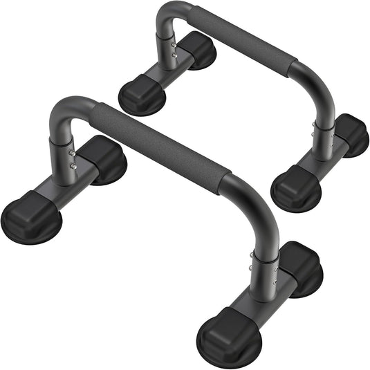 Hoge parallettes 24 cm met antislip en gevoerde handgrepen tot 300 kg – push-up bars – calisthenics