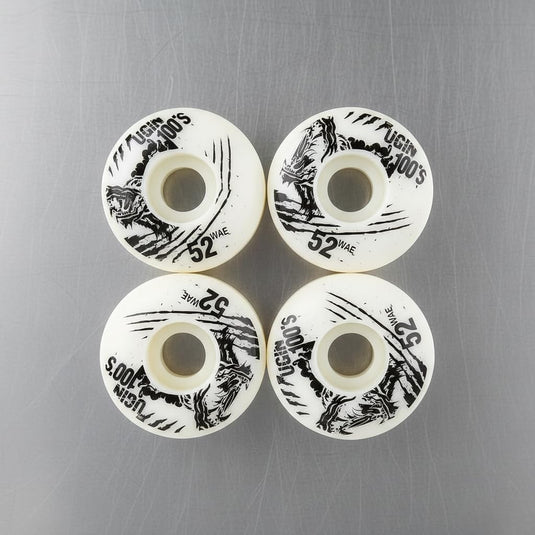 Skateboardwielen set van 4 PU 52 mm
