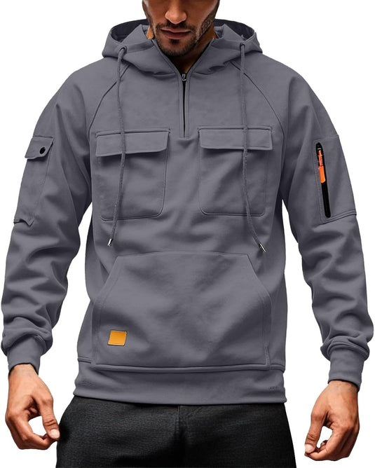 Heren hoodie met capuchon en kangoeroezak voor de winter – sweater – capuchontrui