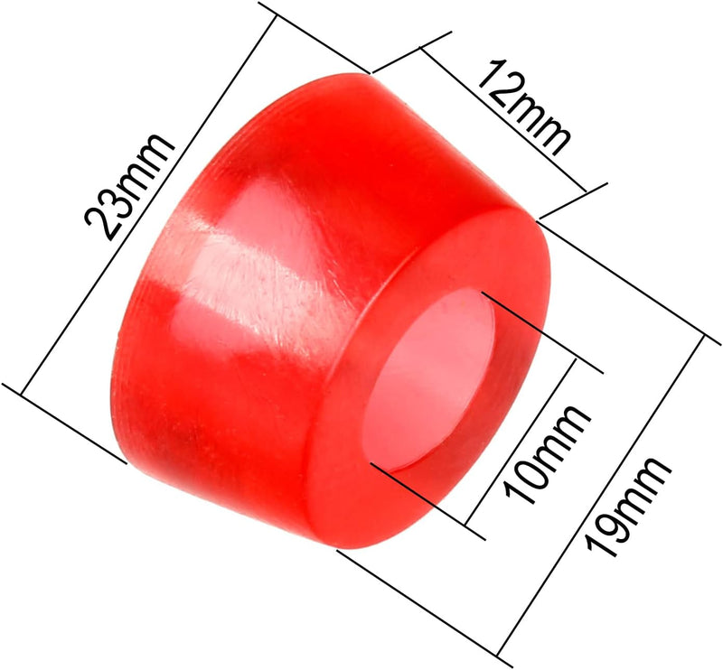 Laden Sie das Bild in Galerie -Viewer, Skateboard bushings 90A 4 stuks met washers zwart – stuurrubbers – longboard skateboard accessoires
