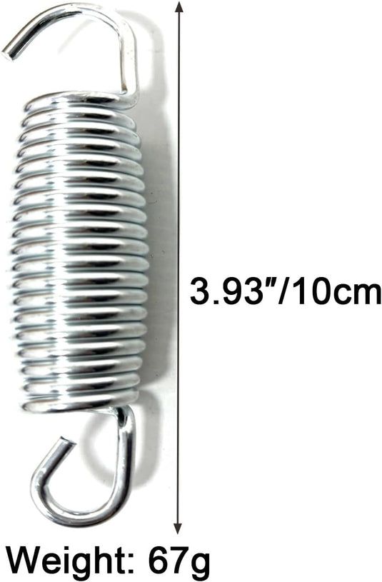 Trampolineveer 100 mm van verzinkt staal – vervangingsveer – trampoline accessoires