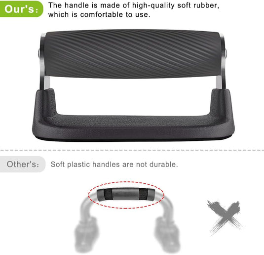 BeneLabel push-up-stangen, push-up-standaard, antislip zachte kunststof push-up-handgrepen, antislip onderlaag, roestvrij stalen steunframe, krachttrainingsapparatuur, perfect voor bodemtraining