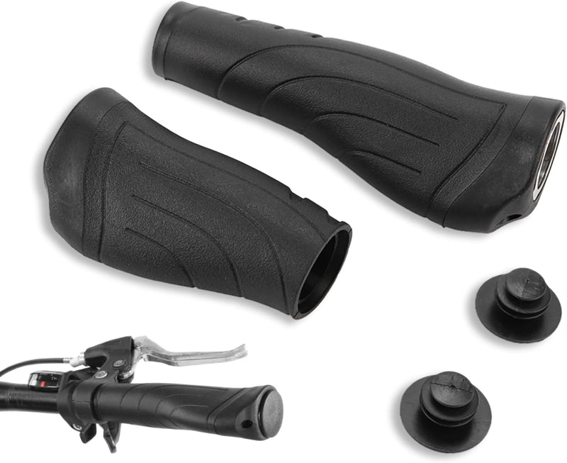 Chargez l'image dans la visionneuse de la galerie, Ergonomische fietshandvatten 22 mm lang en kort zwart
