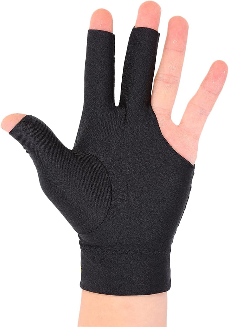 Load image into Gallery viewer, Tbest 3 Vingers Snooker Pool Handschoen - Linkerhand Keu Handschoenen Spandex Linkerhand Biljart Accessoires
