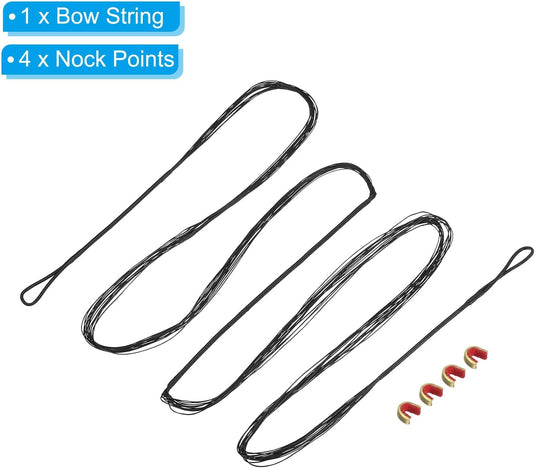 Recurve boogsnaar 54 inch 14 strengen voor AMO 58 inch met 4 nokpunten – boogschieten accessoires