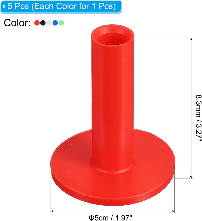 Laad afbeelding in Galerijviewer, Rubber golf tees 6x5 cm (5 stuks) - Oefen tees voor hitting mats - Golf balhouder driving range
