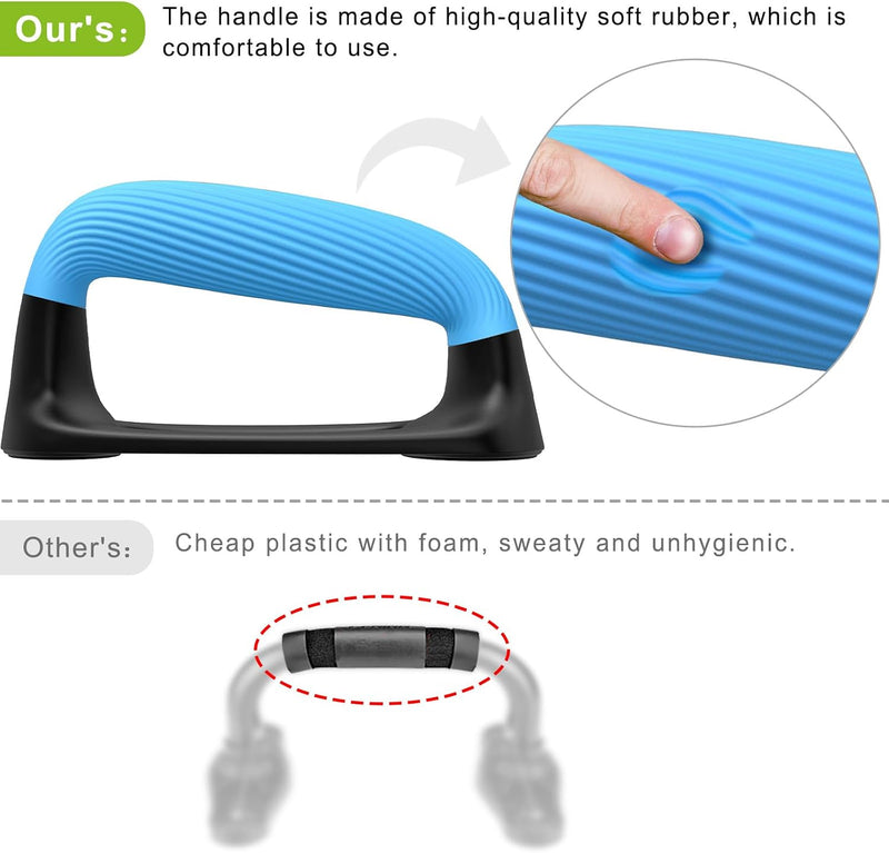 Laad afbeelding in Galerijviewer, Push-up bars met ergonomische handgrepen en antislip basis – opdruksteunen – krachttraining
