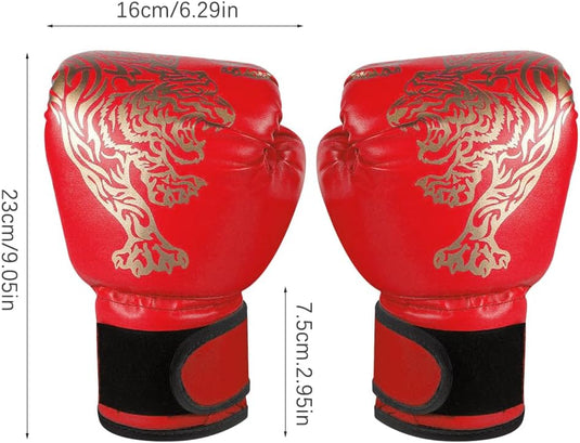 Gants de boxe pour enfants 6 oz rouges