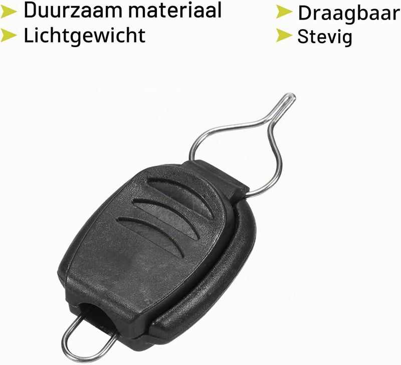 Laden Sie das Bild in Galerie -Viewer, Schnurhalter 10 Stück für Baitcasting-Rollen schwarz – Schnurclips – Angelschnurstopper – Angelzubehör
