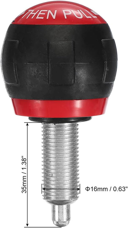 Pull-up veerknop hometrainer knop M16 (1 stuk) - Verstelbare hoogteverstellingsschroef fitnessapparatuur - Trekpin borgpen hometrainer