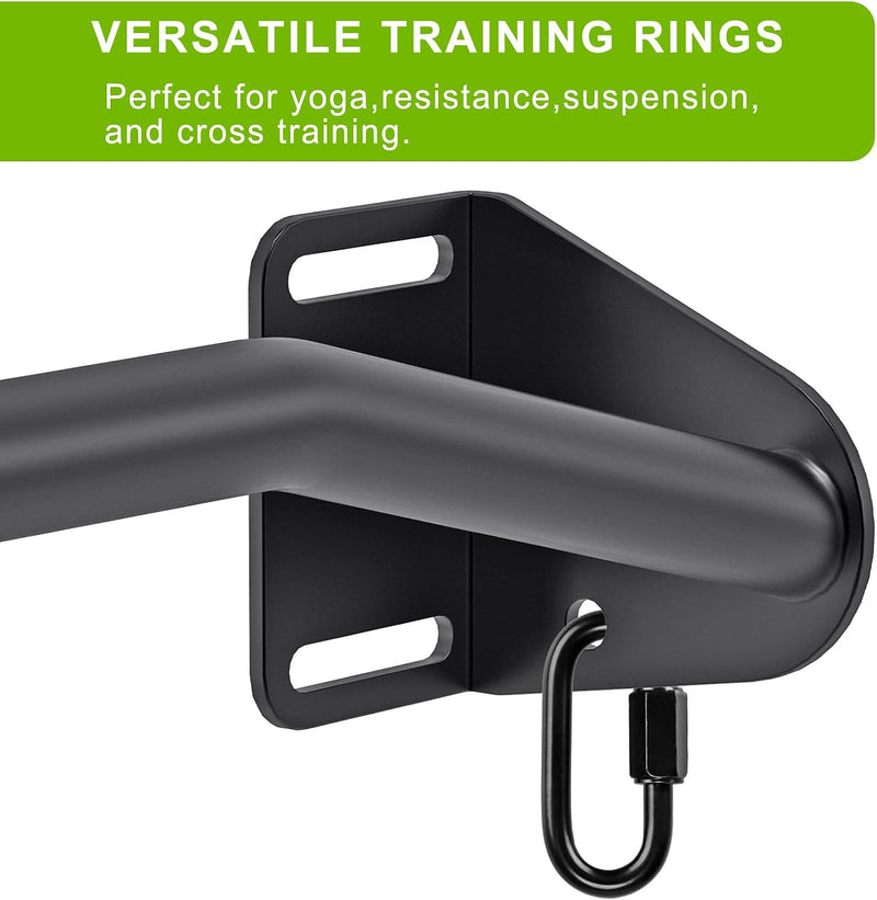 Laad afbeelding in Galerijviewer, Heavy-duty optrekstang voor wand en balk tot 227 kg met accessoireringen – pull-up bar – krachttraining
