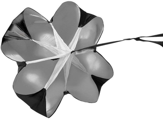 Weerstandsparachute 145 cm met verstelbare heupriem – sprinttraining – snelheidstraining – explosieve kracht