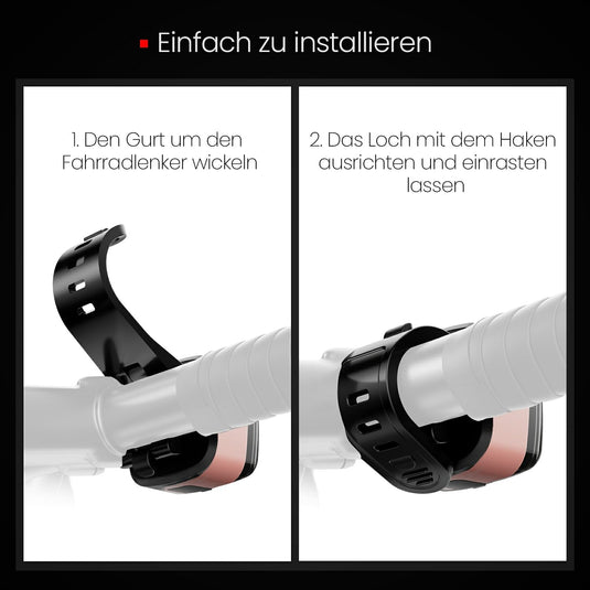Oplaadbaar fietsvoorlicht USB-C IPX5 waterbestendig met 3 lichtstanden – fietslamp – fietsverlichting