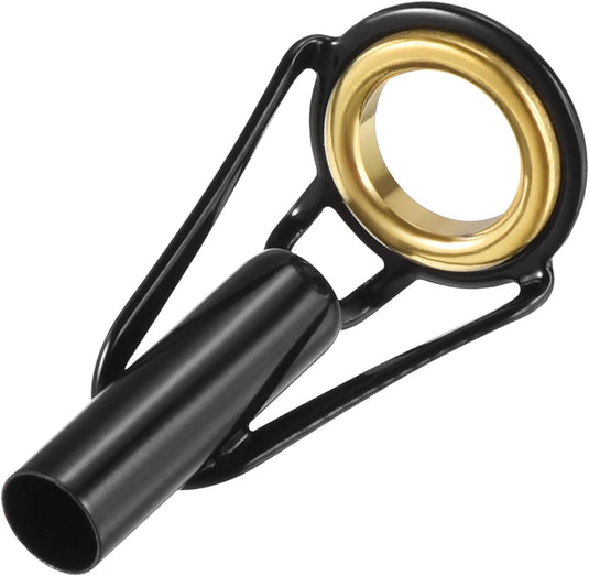Hengel topogen 3 stuks 1 mm van roestvrij staal zwart-goud – hengeltop reparatieset – visaccessoires