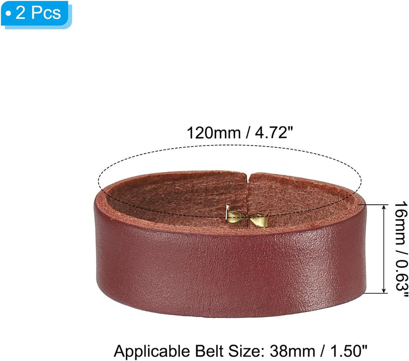 Laad afbeelding in Galerijviewer, Leren riemlussen 2 stuks voor riemen 38-40 mm – riemhouders – vervangende keeper loops
