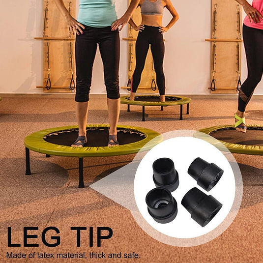 Trampoline pootdoppen 10 stuks voor 25 mm poten van antislip rubber – voetdoppen – trampoline accessoires