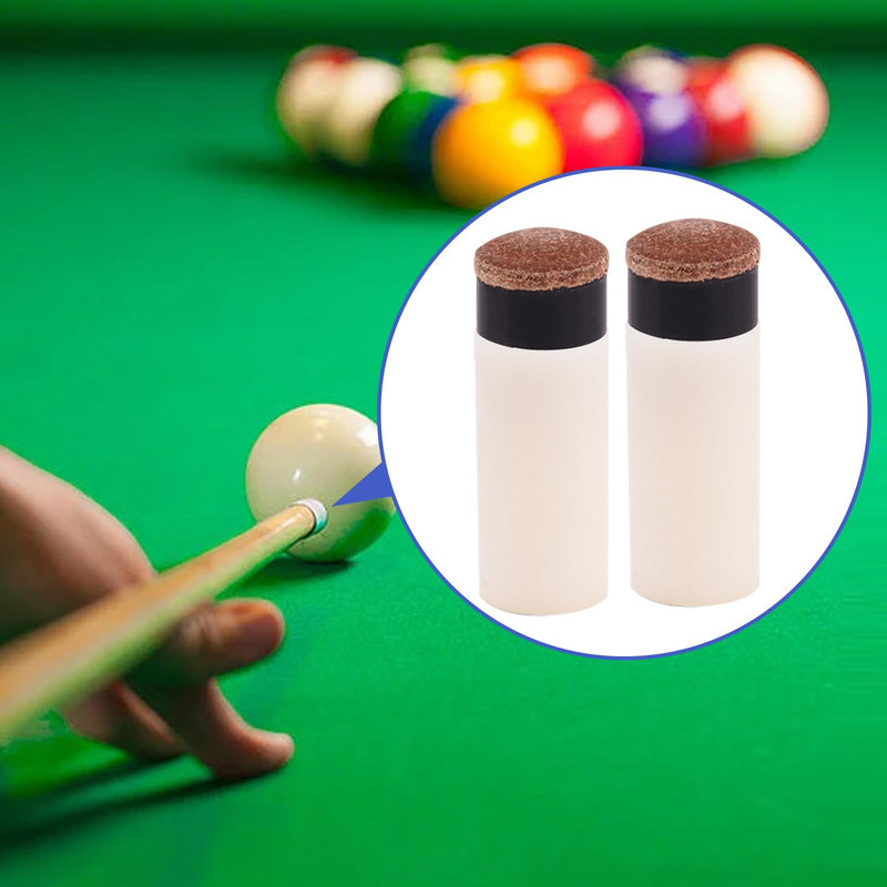 Laad afbeelding in Galerijviewer, 10 sets schroeftips voor zwembadkeer, vervanging van 10 mm, vervanging voor snoeppunten, harde lederen snookertips en plastic zwembadkeu stokhulzen, biljartaccessoires voor zwembad, vrije tijd
