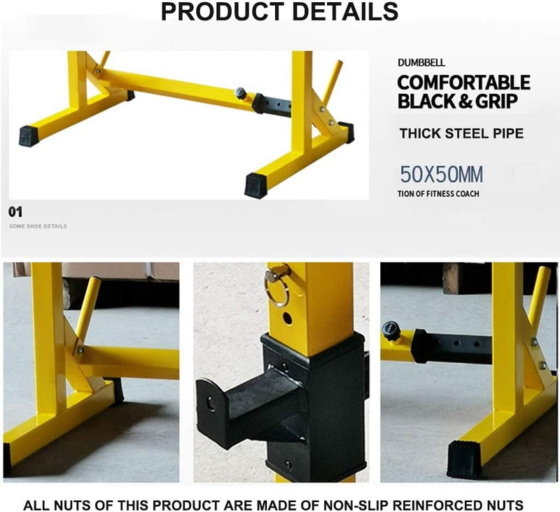 Laad afbeelding in Galerijviewer, Barbell Stand Verstelbare Barbell Rack Squat Rack Fitnesstoestellen Weight Training Equipment In Hoogte Verstelbare
