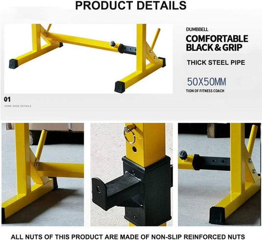 Barbell Stand Verstelbare Barbell Rack Squat Rack Fitnesstoestellen Weight Training Equipment In Hoogte Verstelbare