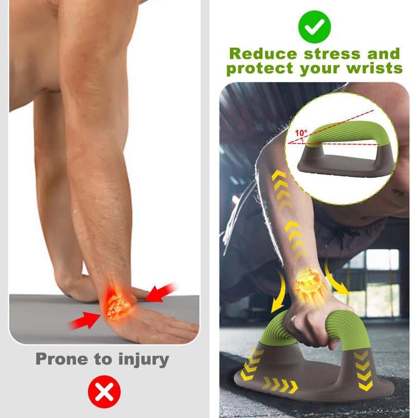 Load image into Gallery viewer, Push-up bars met ergonomische zachte handgrepen en antislip basis – opdruksteunen – krachttraining
