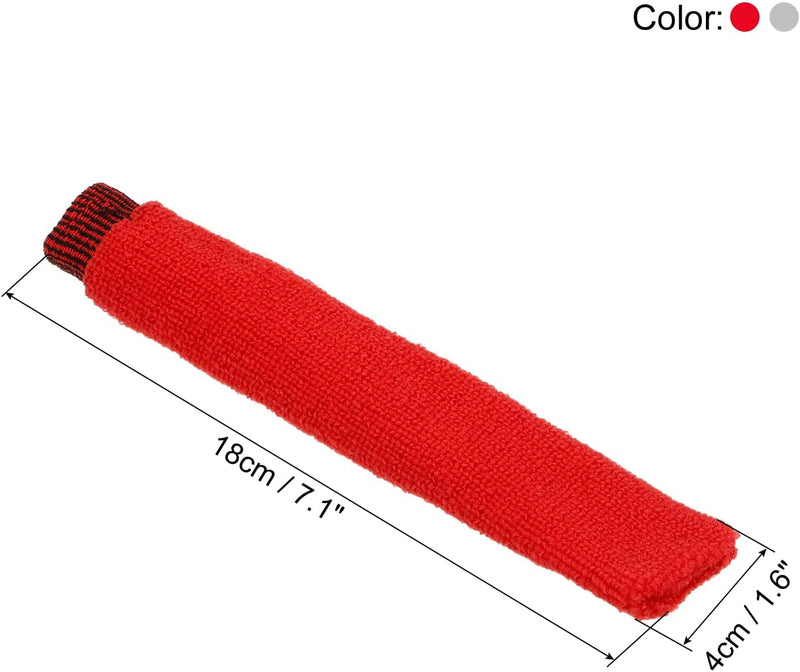Laden Sie das Bild in Galerie -Viewer, Badminton handdoek grips 2 stuks antislip en zweetabsorberend grijs-rood – racket overgrips – badminton accessoires
