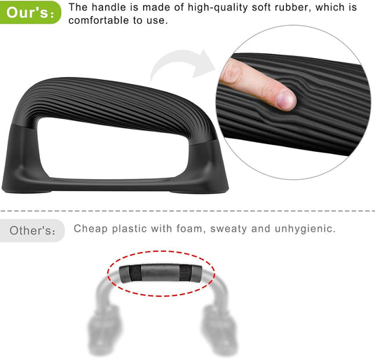 Push-up bars met ergonomische handgrepen en antislip basis – opdruksteunen – krachttraining