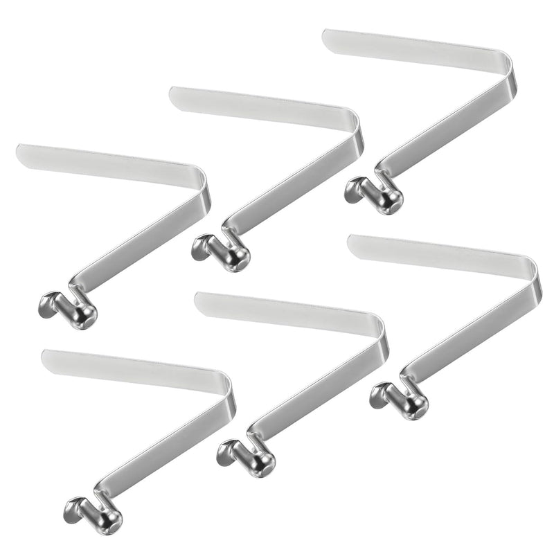 Laden Sie das Bild in Galerie -Viewer, Drukknop veerclips 6 stuks 10,5 x 7,5 mm van staal – buisclips – kajak camping accessoires
