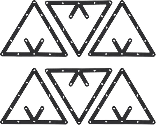 Biljart driehoek rack zwart