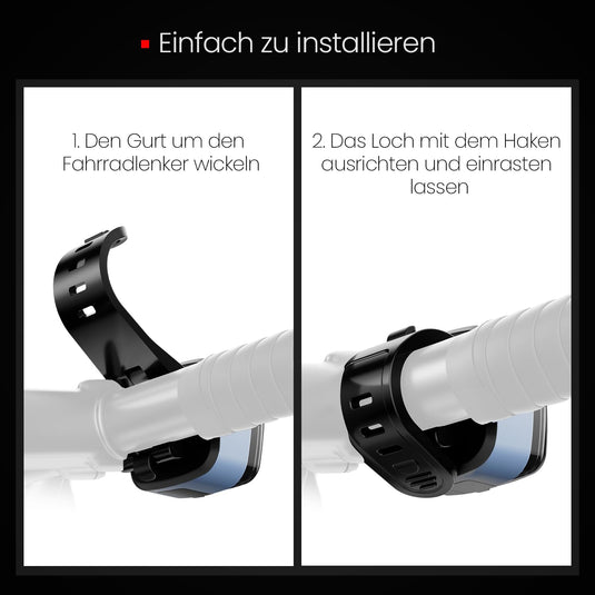 Oplaadbaar fietsvoorlicht USB-C IPX5 waterbestendig met 3 lichtstanden – fietslamp – fietsverlichting