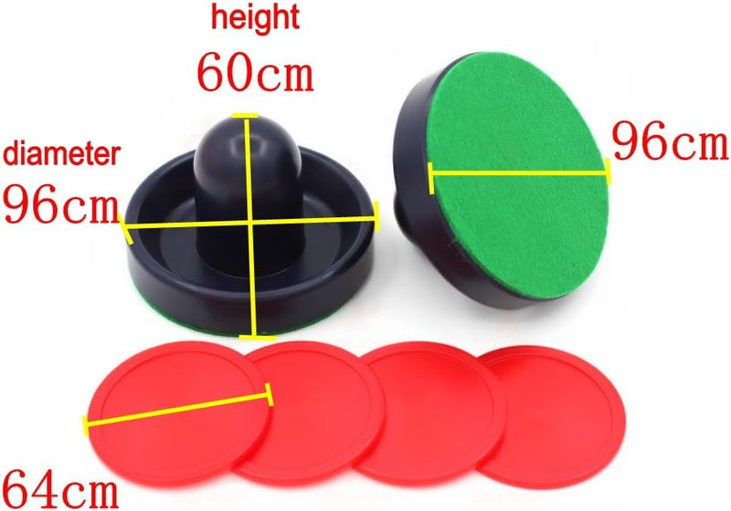 Load image into Gallery viewer, JZK Air Hockey tafel voelde duwer set, 4 stukken 96 mm pushers + 4 stukken 94mm vilten + 8 stukken pucks, kinderen en volwassenen de gunsten van verjaardags partij, feestzakvullers
