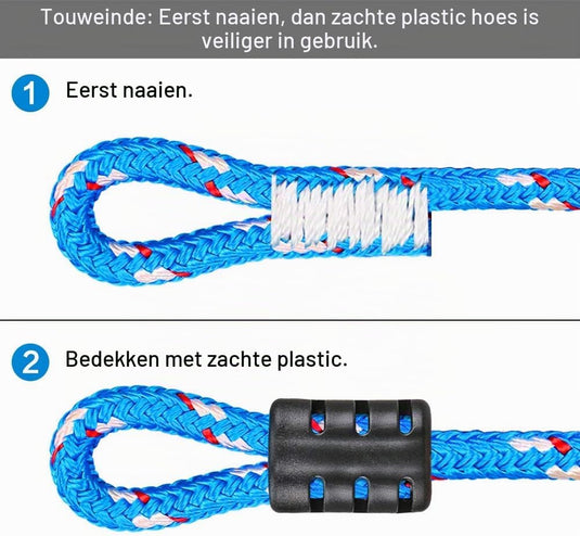 Aste sospese in legno, 2 pezzi da 35 cm, con corde di sospensione e moschettoni – percorso ninja – accessori per arrampicata
