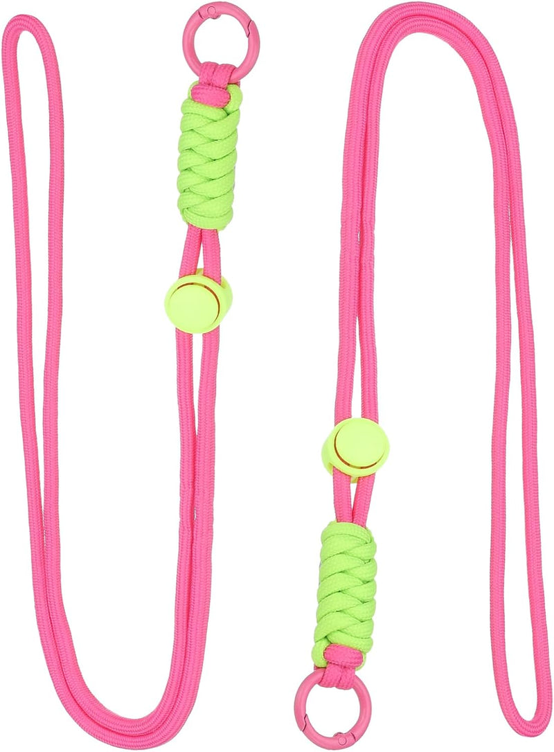 Laad afbeelding in Galerijviewer, Paracord lanyards 2 stuks met sleutelring en clip – gevlochten sleutelkoord – outdoor accessoires
