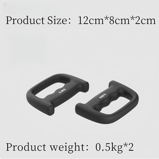 Neopreen dumbbells met D-greep set van 2 stuks