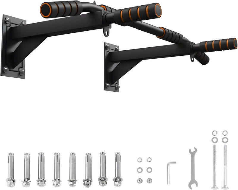 Laad afbeelding in Galerijviewer, Optrekstang voor deurkozijn 50-85 cm zonder boren tot 200 kg – pull-up bar – krachttraining
