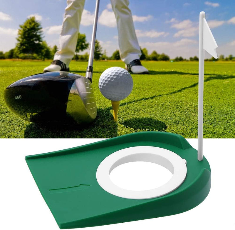 Laden Sie das Bild in Galerie -Viewer, Golf putting oefenhole van kunststof met vlag voor binnen en buiten – putting cup – golftraining
