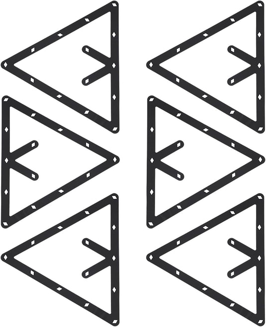 Biljart driehoek rack zwart
