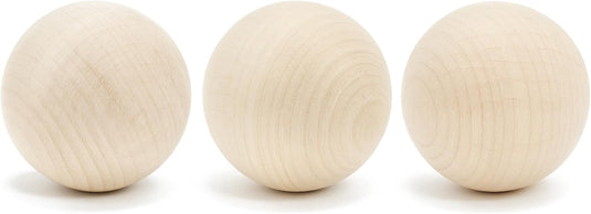Houten hockey trainingsballen 5,1 cm – 3 stuks