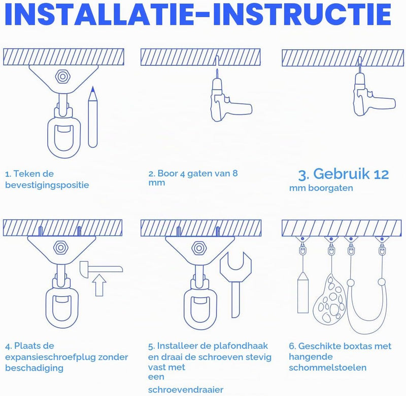 Laden Sie das Bild in Galerie -Viewer, Schommelhaken 2 stuks 360° draaibaar van roestvrij staal tot 400 kg – ophanghaken – schommel accessoires
