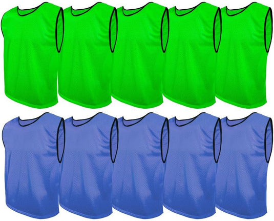 Trainingshesjes set van 10 stuks in 2 kleuren