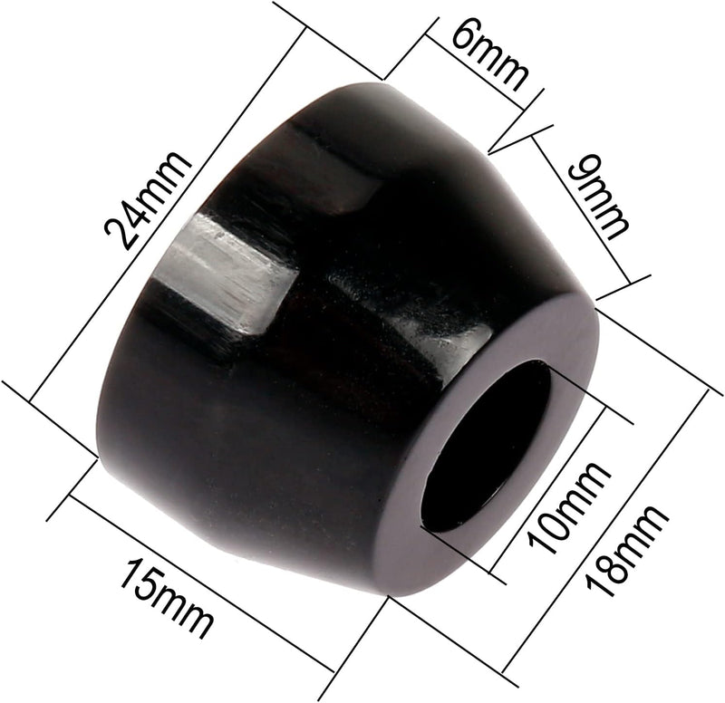 Laden Sie das Bild in Galerie -Viewer, Skateboard bushings 90A 4 stuks met washers zwart – stuurrubbers – longboard skateboard accessoires

