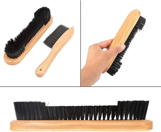 Biljarttafel borstelset 2 stuks met houten handvat