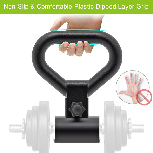 Halter naar kettlebell convertergreep zwart