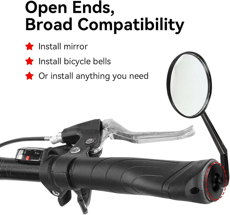 Chargez l'image dans la visionneuse de la galerie, Ergonomische fietshandvatten 22 mm lang en kort zwart
